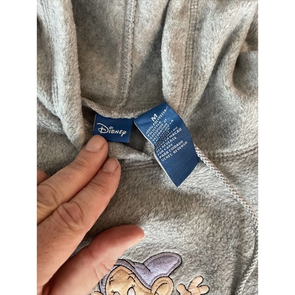 Disney Snow White Seven Dwarfs Adult Hoodie Jacket Sz M Embellished Fleece - Picture 3 of 6